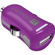CONNECT IT InCarz Charger ONE 2.1A lila (V2) - Autós töltő