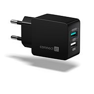 CONNECT IT Fast Charge CWC-2015-BK fekete - Töltő adapter
