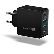 CONNECT IT Fast Charge CWC-4060-BK fekete - Töltő adapter