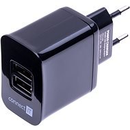 CONNECT IT CI-463 Dual Charger čierna - Nabíjačka