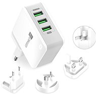 CONNECT IT Nomad2 WorldTravel White - Wall Charger