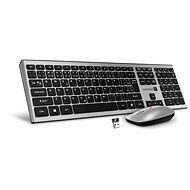 CONNECT IT CKM-9010-SL stříbrná - CZ/SK - Keyboard and Mouse Set