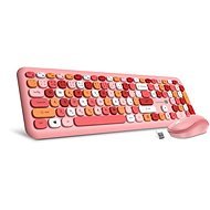 CONNECT IT Fashion combo, ružová, CZ + SK - Set klávesnice a myši