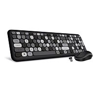 CONNECT IT Fashion combo, black-grey, CZ + SK - Keyboard and Mouse Set