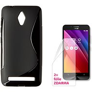 CONNECT IT S-Cover Asus Zenfone Go (ZC500TG), black - Phone Cover