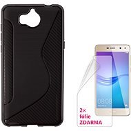 CONNECT IT S-COVER Huawei Y6 (2017) fekete - Mobiltelefon tok