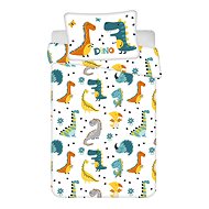 Jerry Fabrics Dino world crib sheet 100 × 135, 40 × 60 cm - Children's Bedding