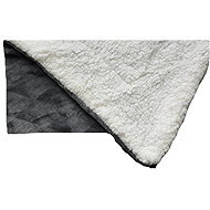 Jerry Fabrics Blanket embossed with lamb microflannel 150 × 200 - Triangle Anthracite - Blanket