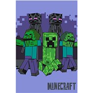 Jerry Fabrics Baby fleece blanket Minecraft Mobs coming for you 100 × 150 cm - Blanket