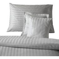 Dadka Atlas gray gray stripe 20 mm, 140 × 200, 70 × 90 cm - Bed Linen