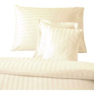 Dadka Atlas grail champagne stripe 20 mm, 140 × 200, 70 × 90 cm - Bed Linen
