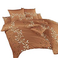 Dadka Linen crepe Mandevila brown 140 × 200, 70 × 90 cm - Bed Linen