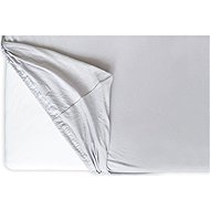 HEDDA Jersey Lycra premium sheet light grey, size 90 × 200 cm - Bedsheet