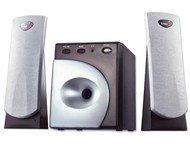 REPRO Genius SP-Q2.1 Slim černé, 320W PMPO, 2 satelity + subwoofer - Speaker