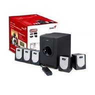 GENIUS Speaker SW-5.1 1800W Subwoofer 55w + 20w center + 5x 7w satelity - Speakers