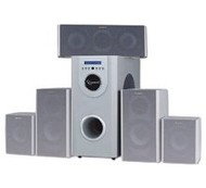 REPRO Gembird 5.1 set WCS-YF-1A, 50W sub, 5x 18W sat. a cent. - dřevěné, DO - Speaker