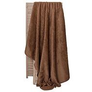 Merino wool blanket single layer brown (camel) - 160 x 200 cm - Blanket