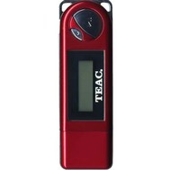 TEAC MP-111 červený (red), 256MB, MP3/ WMA přehrávač, dig. záznamník, USB2.0 disk, 1x AAA, sluchátka - MP3 Player