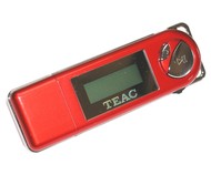 TEAC MP-111 červený (red), 2GB, MP3/ WMA přehrávač, dig. záznamník, USB2.0 disk, 1x AAA - MP3 Player