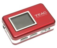 TEAC MP-400 1GB červený (red), MP3/ OGG/ WMA/ JPG/ MP4 přehrávač, dig. záznamník, FM Tuner, OLED, US - -