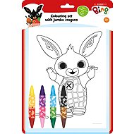Bing Colouring Set with Double-Sided Wax Crayons - Colouring Book