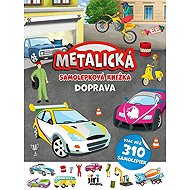 Metalická samolepková knižka Doprava - 
