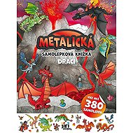 Metalická samolepková knížka Draci - 