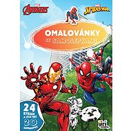 Jiri Models colouring book A4 with stickers Marvel - Colouring Book
