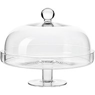 KROSNO Glass cake stand with lid 28 cm - Cake Stand