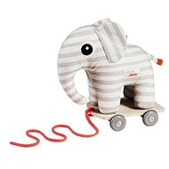 Done by Deer Elphee wheeled toy - grey - Push and Pull Toy