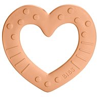 Bibs Teether Baby Beating Heart peach - Baby Teether