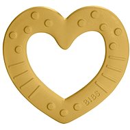 Bibs Teether Baby Beating Heart Mustard - Baby Teether