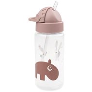 Done by Deer Ozzo bottle with straw - pink - Children's Water Bottle