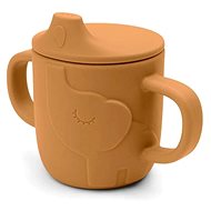 Done by Deer Peekaboo mug with Elphee drinker - mustard - Children's Water Bottle