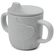 Done by Deer Peekaboo mug with Elphee drinker - grey - Children's Water Bottle
