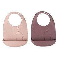 Done by Deer Peekaboo set 2pcs Elphee bibs - pink - Bib
