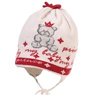 Jamiks girls cap Bobi beige/red 40 - Children's Hat
