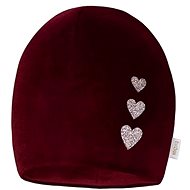 Broel dívčí čepice Bambi semiš vínová  - Children's Hat