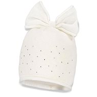 Broel dívčí čepice Konstancja smetanová 42 cm - Čepice pro miminko