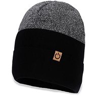 Broel chlapecká čepice Modest černá, šedá 52 cm - Children's Hat