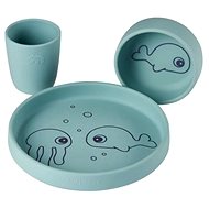 Done by Deer Silicone dining set Sea friends - blue - Children's Dining Set