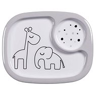 Done by Deer Yummy Mini Divided Plate Dreamy Dots - grey - Children's Bowl