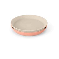 Done by Deer Kiddish Elphee plate 2pcs - sand/coral - Children's Bowl