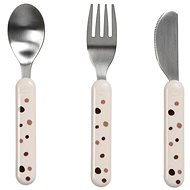 Done by Deer Dreamy Dots cutlery set - pink - Children's Cutlery