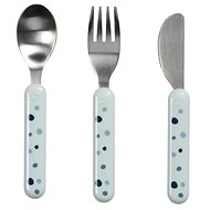 Done by Deer Dreamy Dots cutlery set - blue - Children's Cutlery