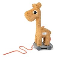 Done by Deer Raffi toy on wheels - mustard - Push and Pull Toy