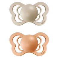 Bibs Couture silicone pacifier 2 pcs Vanilla/ Peach - size 2 (6m. +) - Baby Pacifier