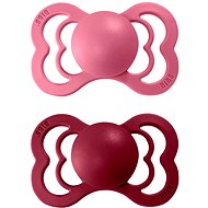 Bibs Supreme natural rubber pacifier 2 pcs Coral / Ruby - size 2 (6+m. ) - Baby Pacifier