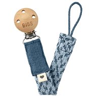 Bibs Paci Braid pacifier clip Petrol/Baby Blue - Dummy Clip