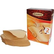 Coffee Filters Size 2, 100 pieces, Unbleached - Coffee Filter